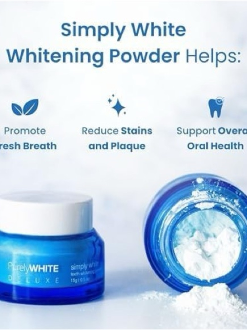 Simply White Teeth Whitening Powder — Blue - Picture 2 of 7